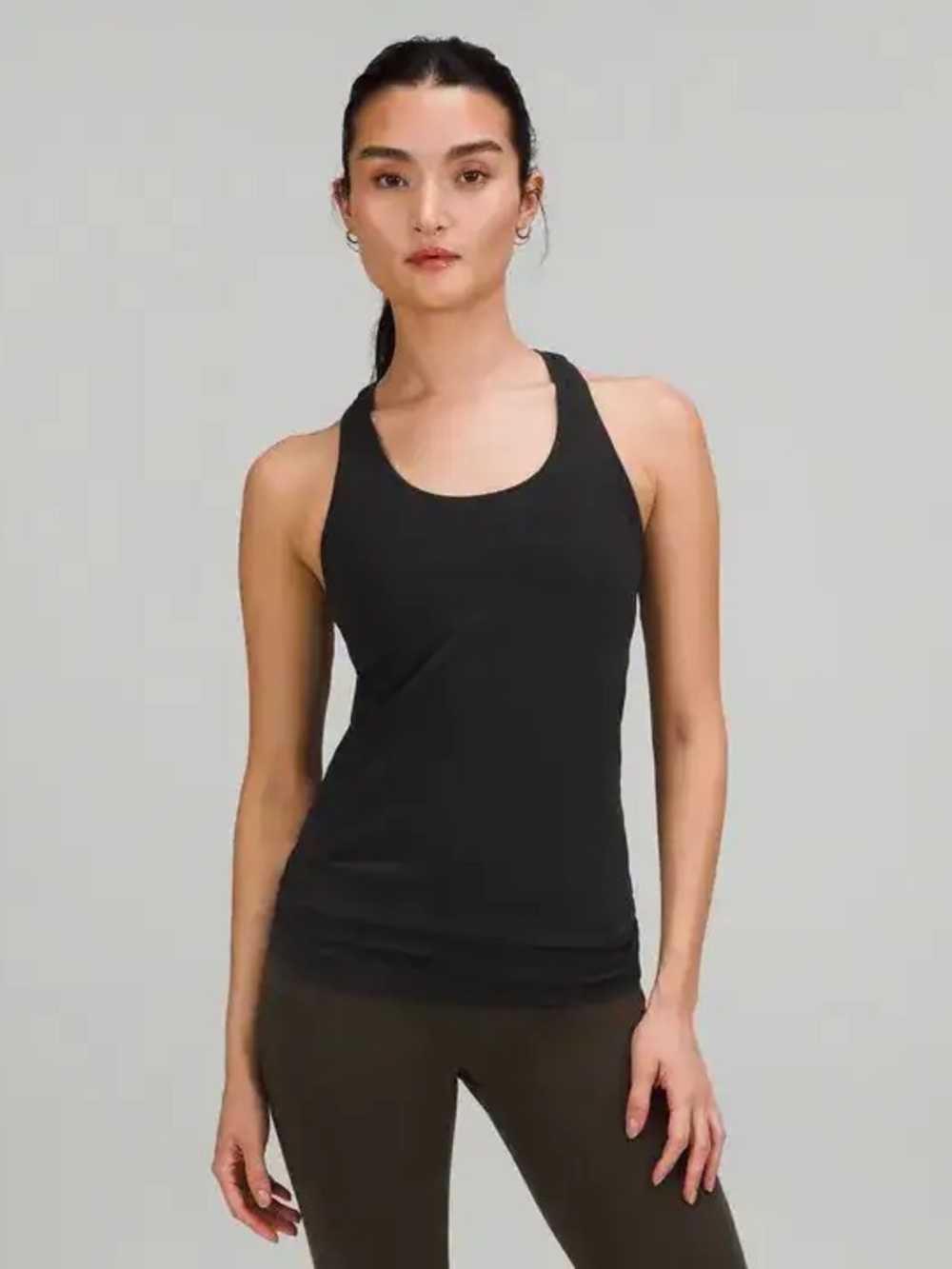 Lululemon Athletica Cool Racerback Black Tank Yoga Size 2 Activewear